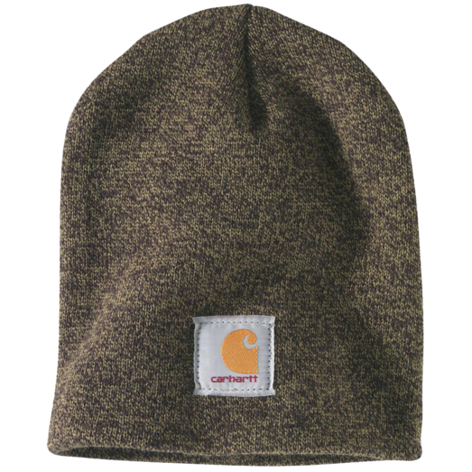 Carhartt hue acrylic knit hat - Military Olive/Black