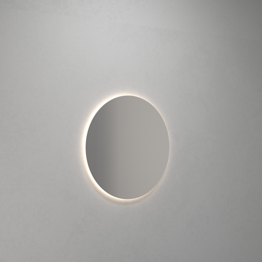 Scanbad spejl med LED-lys rund Ø75 cm