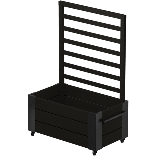 Plus Cubic Blomsterkasse m/espalier og hjul 130 cm