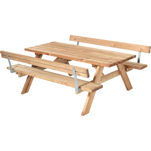 Plus Bord/Bænkesæt m/2 ryglæn 177 cm ThermoWood®