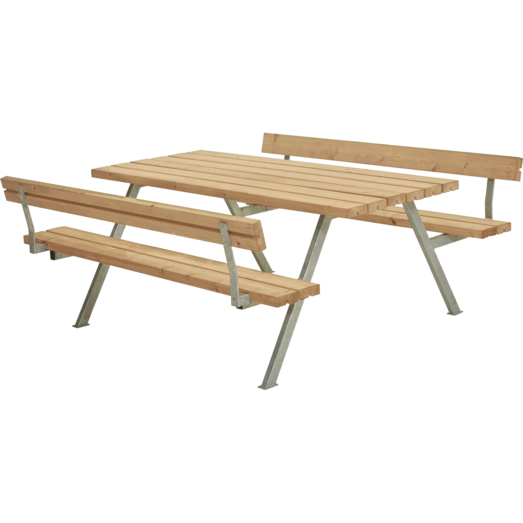 Plus Alpha Bord/Bænkesæt m/2 ryglæn 177 cm ThermoWood®