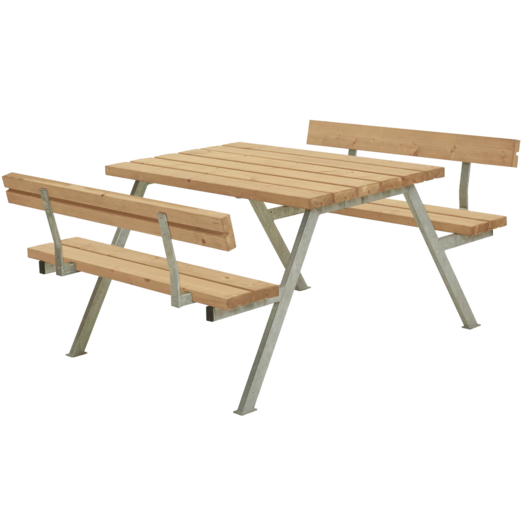 Plus Alpha Bord/Bænkesæt m/2 ryglæn 118 cm ThermoWood®