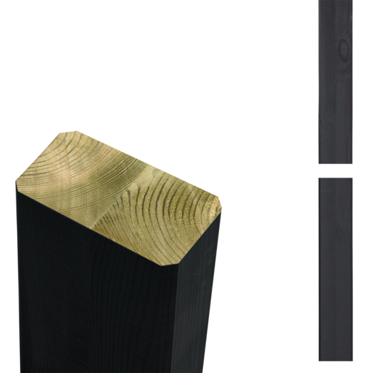 Plus Omlimet stolpe/drager  4,5x9x238 cm sort