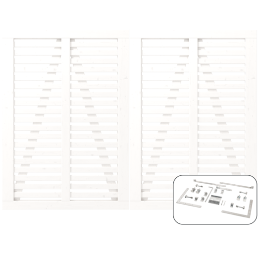 Plus Harmoni Dobbeltlåge inkl. beslag  200x140 cm hvid