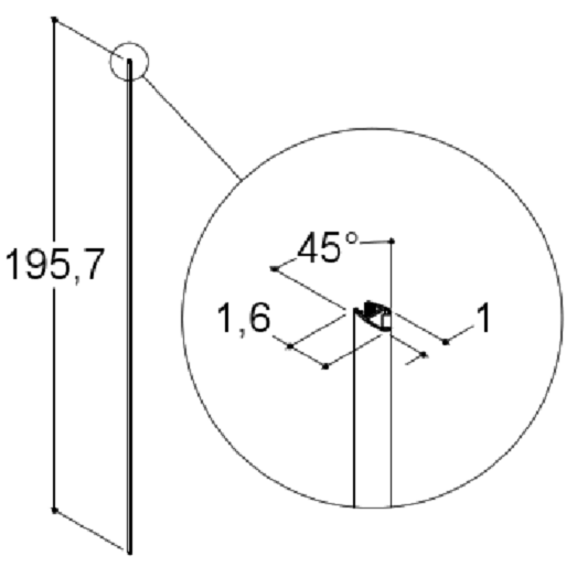 Scanbad Match magnetliste t/A/B/C/E/F 197,5 cm