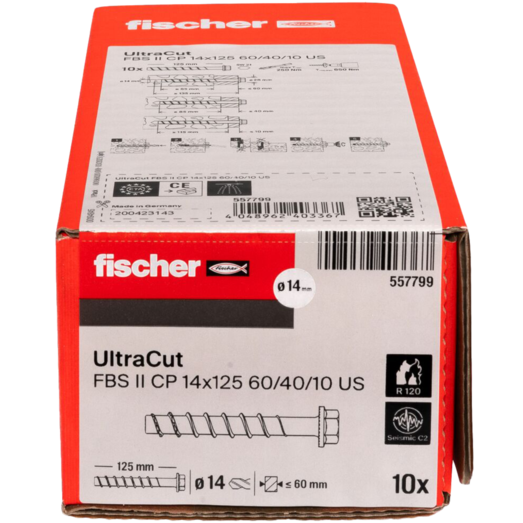 Fischer Ultracut FBS II US betonskrue 14 mm 50 stk