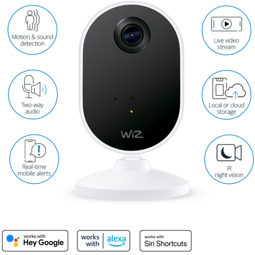 WiZ Smart LED IR-overvågningskamera