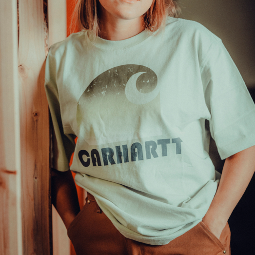 Charhartt heavy S/S C graphic t-shirt grøn