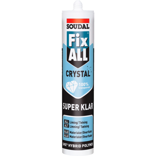 Soudal Multifuge/lim Fix All crystal klar 290 ml