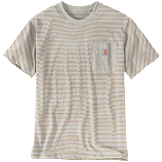 Charhartt relaxed S/S pocket stripe t-shirt lys
