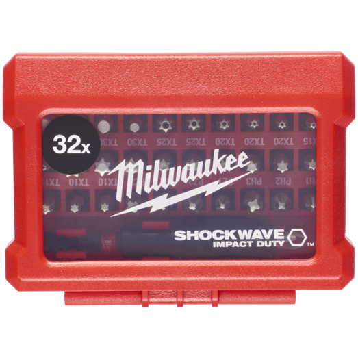 Milwaukee Shockwave™ impact duty bitssæt 32 dele