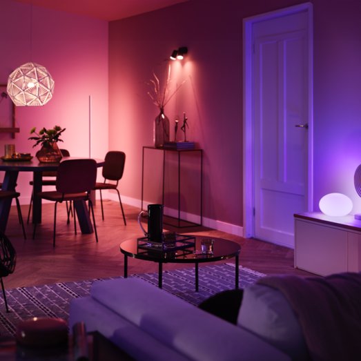 Philips Hue startsæt E27 2-pak m/Hue bridge/smart plug/Dimmer switch