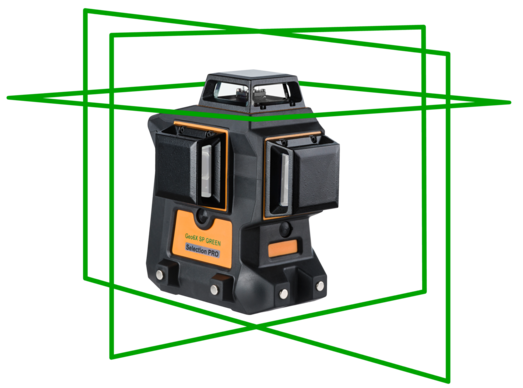 GeoFennel GEO6X SP grøn multilinje-laser kit