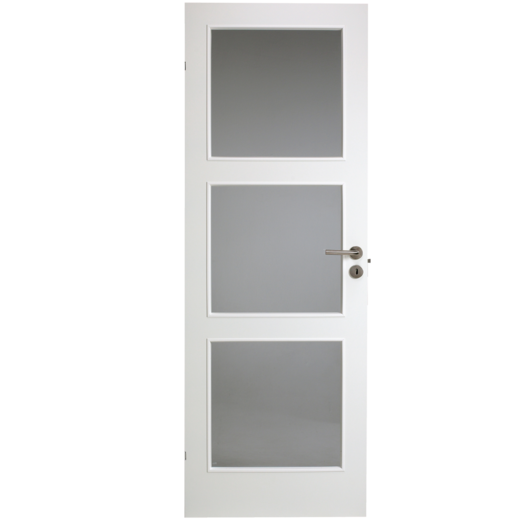 Swedoor Clever-line Easy GW3 m/glas glat hvid 40x825x2040 mm