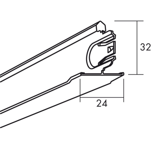 Connect T24 tværprofil 1200x24 mm