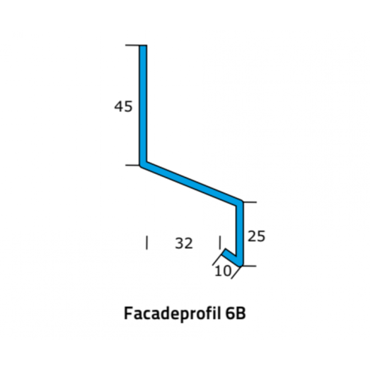 Icopal 6B alu-facadeprofil 1 m