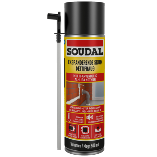 Soudal ekspanderende skum 500 ml