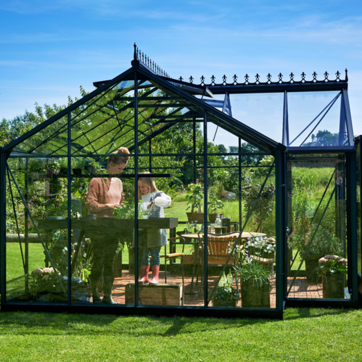 Juliana Orangeri antracit med hærdet glas 15,1 m²