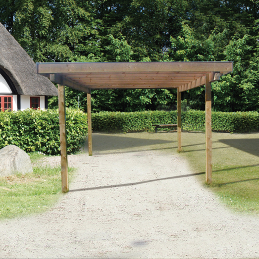 Harald carport 320x488 cm - UDEN TAG