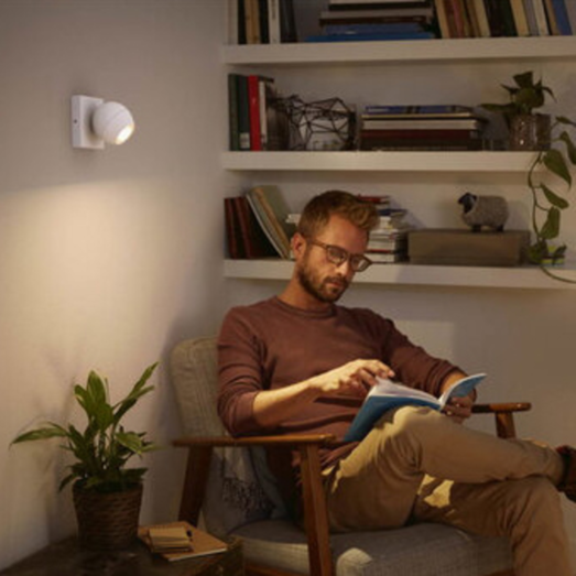 Philips Hue Buckram enkelt spot GU10