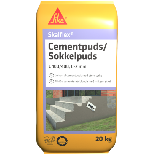 Skalflex cementpuds/sokkelpuds 20 kg