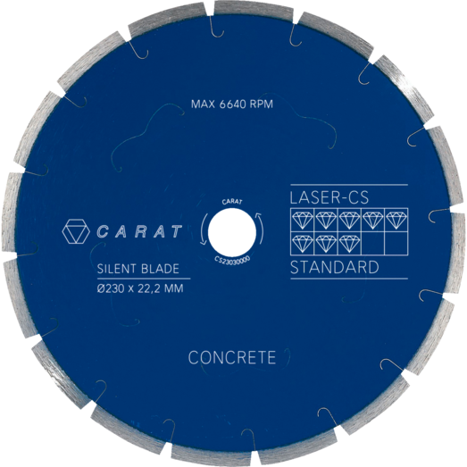 Carat CSM diamantklinge laser beton Ø350 mm