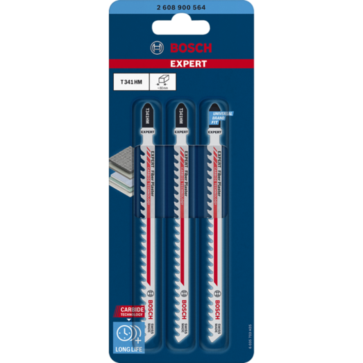 Bosch Expert T341 HM fiber plaster stiksavklinge 132 mm 3 stk