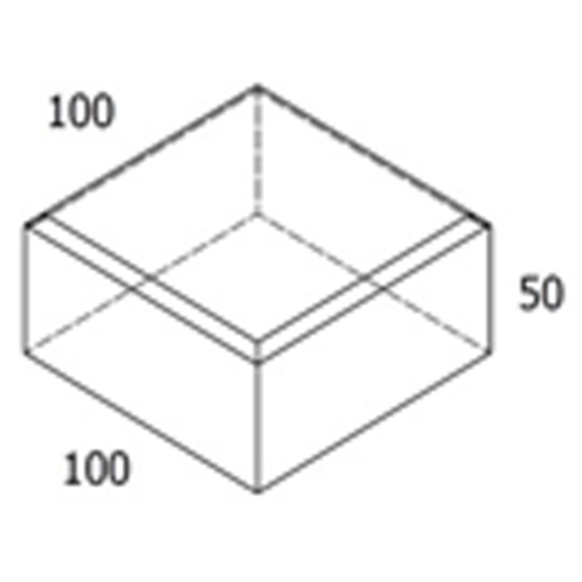 Kopsten koks brud - 10x10x5 cm