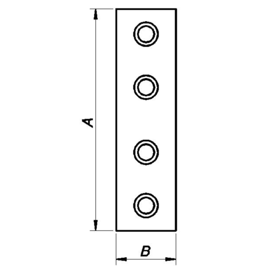 Ligejern 75x20 mm. elforzinket