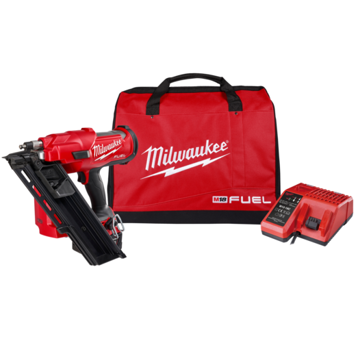 Milwaukee M18 FFN-502C Fuel™ 18V sømpistol 2x5.0 Ah batterier og lader