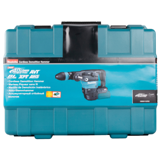 Makita HM001GZ02 mejselhammer XGT 40V inkl. 2 batterier og lader