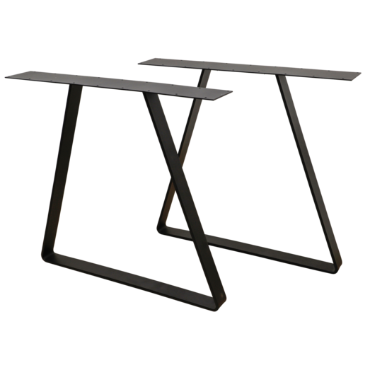 Bordben trapez sort, 710 mm