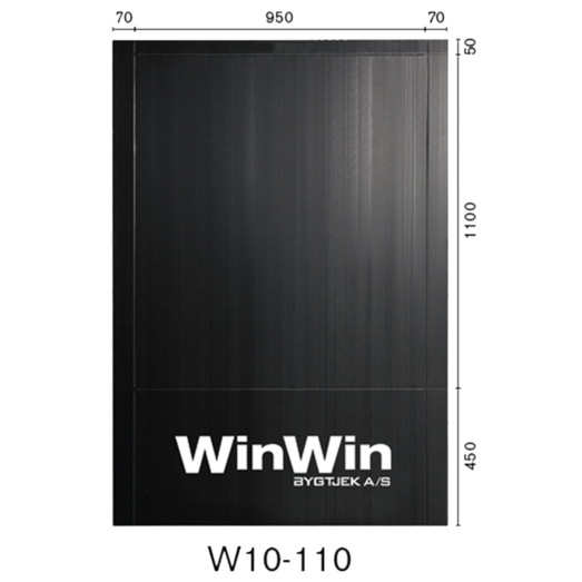 Bygtjek WinWin Plade sort 450x950x50 mm