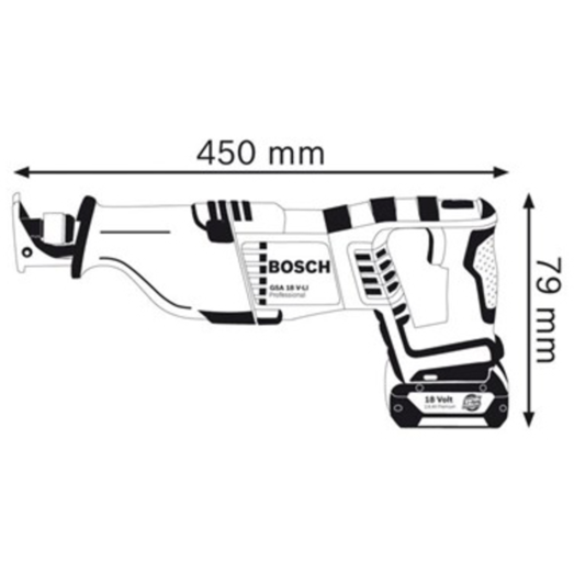 Bosch GSA 18 V 18V bajonetsav solo