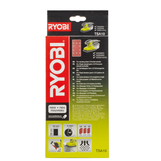 Ryobi TSA10 slibepapir 10 stk