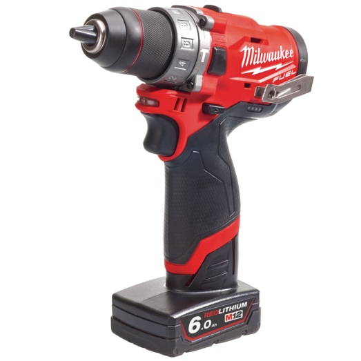 Milwaukee M12 FDP-602X 12V Fuel slagboremaskine 2x 6.0 batterier og lader