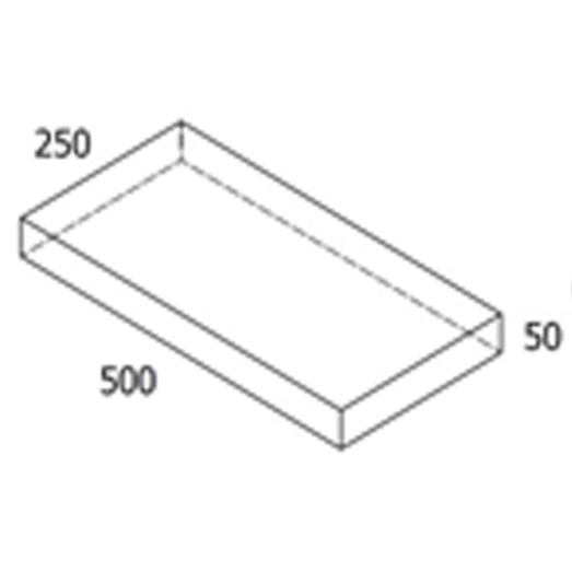 RBR Nordic-Line haveflise, 25x50x5 cm, koks