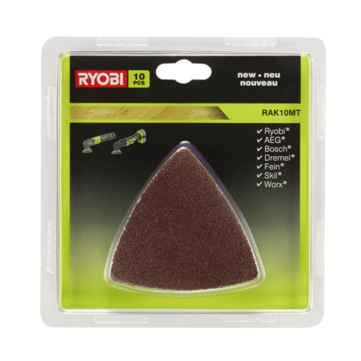 Ryobi RAK10MT deltaslibepapir 10 stk. korn 60-80-120