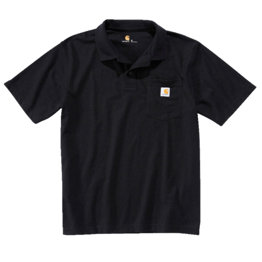 Carhartt polo t-shirt sort