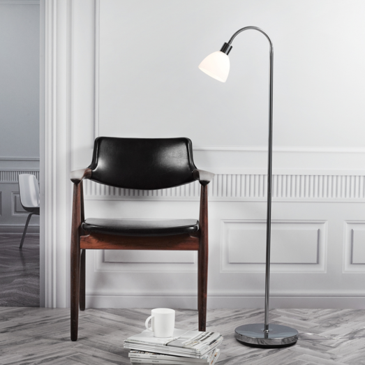 Nordlux Ray gulvlampe krom/opal