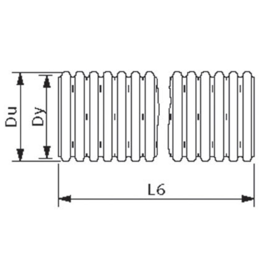 Wavin drænrør blå PVC 80 mm x 50 m