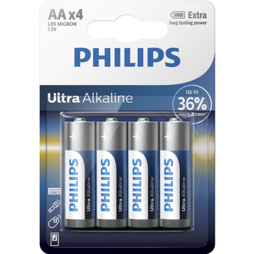 Philips Ultra alkaline LR6/AA batteri 10 stk. 