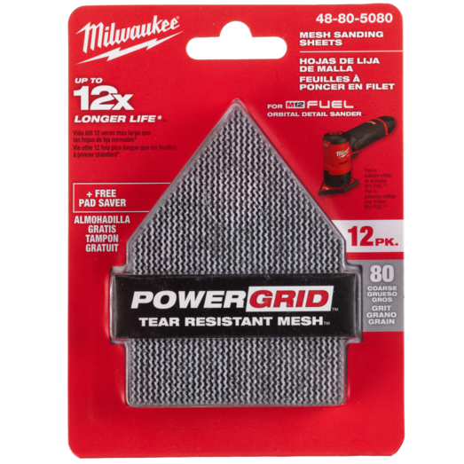 Milwaukee MESH slibepapir til M12 FDSS 67 x 92 mm