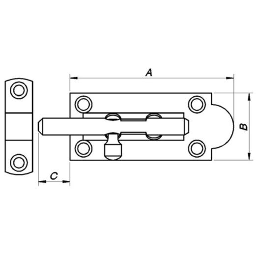 PN skudrigle 78 mm. elforzinket