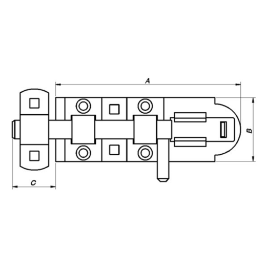 PN skudrigle 155 mm. elforzinket