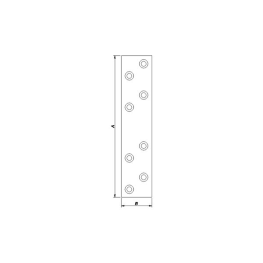 Ligejern 176x38 mm. elforzinket