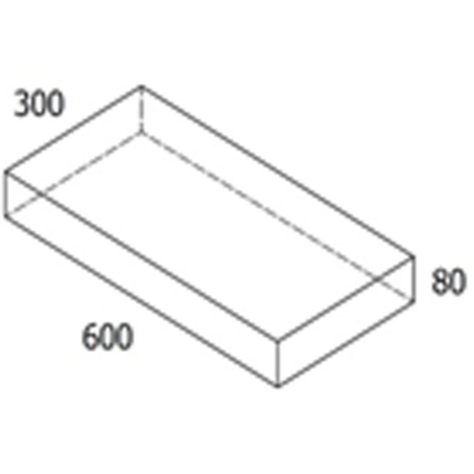 RBR Nordic-Line Koks haveflise - 30x60x8 cm