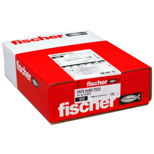 Fischer FAFS justerklips med skrue 5x80 TX25 100 stk