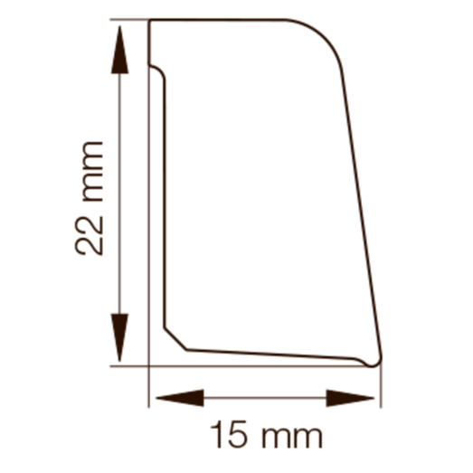 Primo skureliste matsort 15x22x3100 mm