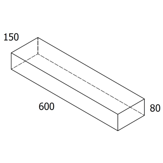 RBR Nordic-Line Koks haveflise - 15x60x8 cm